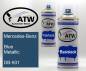Preview: Mercedes-Benz, Blue Metallic, DB-931: 400ml Sprühdose + 400ml Klarlack - Set, von ATW Autoteile West.